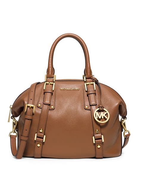 michael kors bedford satchel red and brown|Amazon.com: Michael Kors Bedford Satchel.